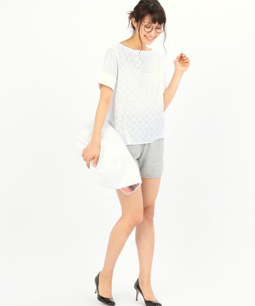 coen（コーエン）の「コットンレースブラウス（シャツ/ブラウス・レディース・ネイビー/イエロー/ホワイト・FREE）」の8枚目の写真