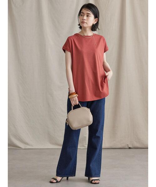 AMERICAN HOLIC（アメリカンホリック）の「2WAYレースアップフレンチスリーブプルオーバー（Tシャツ/カットソー・レディース・ブラック/テラコッタ/オフホワイト・L/M）」の18枚目の写真