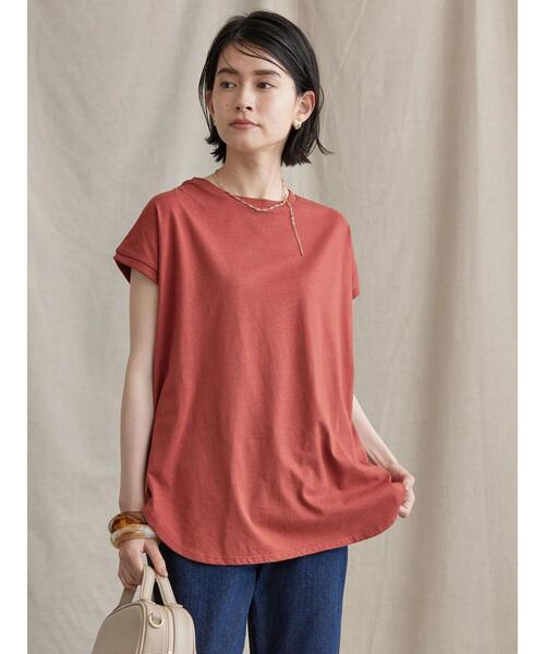 AMERICAN HOLIC（アメリカンホリック）の「2WAYレースアップフレンチスリーブプルオーバー（Tシャツ/カットソー・レディース・ブラック/テラコッタ/オフホワイト・L/M）」の22枚目の写真