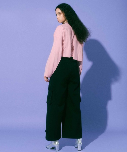 MAISON SPECIAL（メゾンスペシャル）の「レイヤードビッグロングTEE【MAISON SPECIAL/メゾンスペシャル】（Tシャツ/カットソー・レディース・ホワイト/ブラック/ピンク/ブルー・FREE）」の10枚目の写真