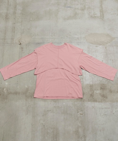 メゾンスペシャル/レイヤードカットソー/長袖Tシャツ/オフホワイト MAISON SPECIAL（メゾンスペシャル）の「レイヤードビッグロング