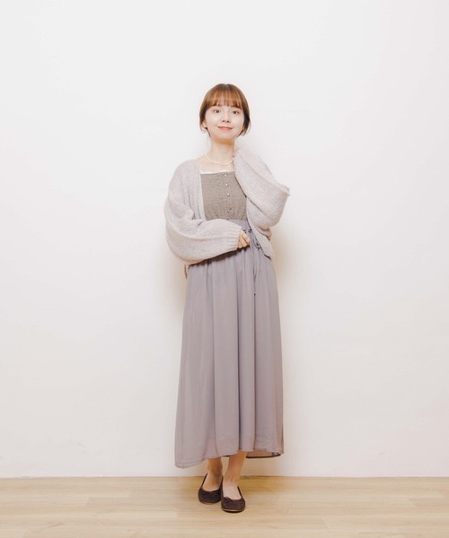 flower（フラワー）の「パウダリーバレーシューズ（バレエシューズ・レディース・ブラウン/ベージュ・7/8/9）」の9枚目の写真