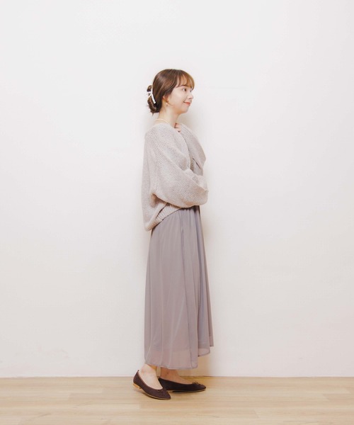 flower（フラワー）の「パウダリーバレーシューズ（バレエシューズ・レディース・ブラウン/ベージュ・7/8/9）」の10枚目の写真