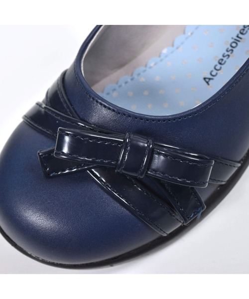 BeBe（ベベ）の「BeBe/リボン ストラップ シューズ (16~21cm)（バレエシューズ・キッズ・ネイビー/グレー・17/19/18/21/20/16）」の16枚目の写真