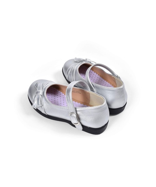 BeBe（ベベ）の「BeBe/リボン ストラップ シューズ (16~21cm)（バレエシューズ・キッズ・ネイビー/グレー・17/19/18/21/20/16）」の8枚目の写真