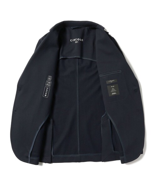 CIRCOLO 1901(チルコロ 1901)の「CIRCOLO1901 × Brilla per il gusto / 別注 ジャージ ソリッド ジャケット(その他アウター・メンズ・ブラック/ネイビー・44/46/48/50/42)」の8枚目の写真