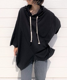 Q | 変形ドルマンパーカー(パーカー)