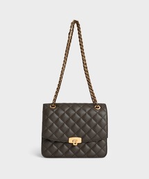 CHARLES & KEITH | キルトチェーンストラップ クラッチ(ショルダーバッグ)