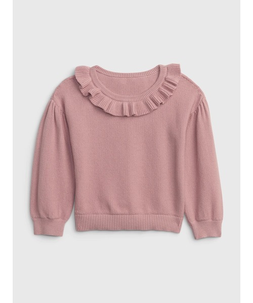GAP（ギャップ）の「ラッフルフリル セーター (幼児)（ニット/セーター・キッズ・ピンク/ブルー/その他・3 YRS/5 YRS/4 YRS/12-18M/2 YRS/18-24M）」の2枚目の写真