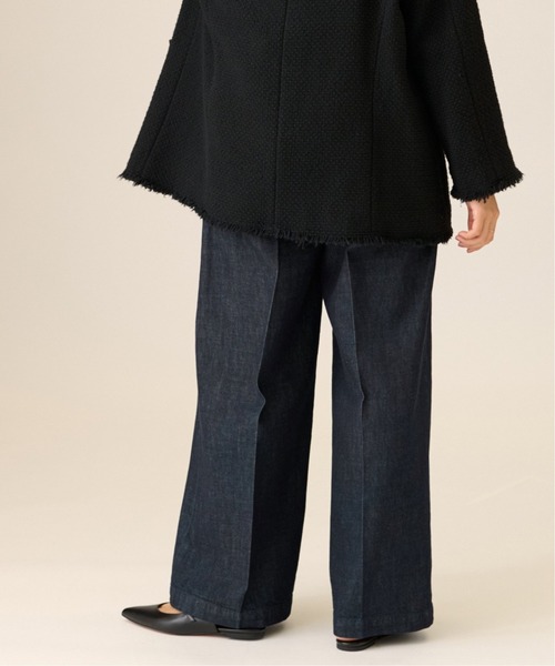 journal standard L'essage(ジャーナルスタンダードレサージュ)の「11OZデニムスラックスパンツ(デニムパンツ・レディース・ネイビー・38/36)」の10枚目の写真