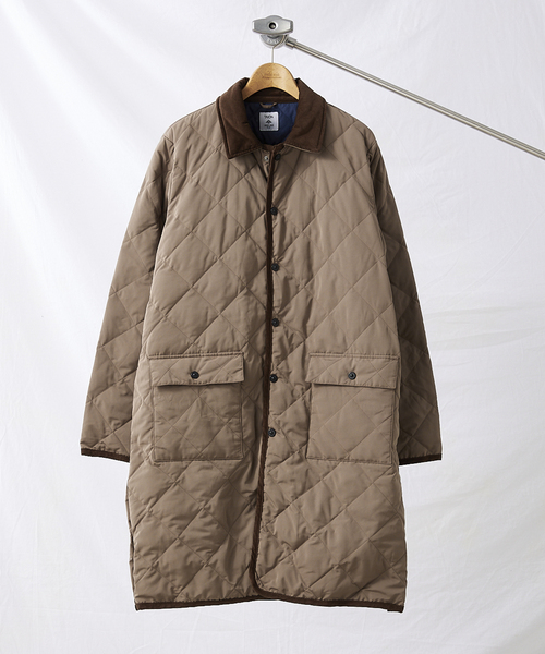 TAION(タイオン)の「【TAION × HOUSE HOLD / タイオン】別注 キルティングバルマカーンコート(ステンカラーコート・メンズ・ブラック/カーキ/ベージュ・2/3/4)」の2枚目の写真