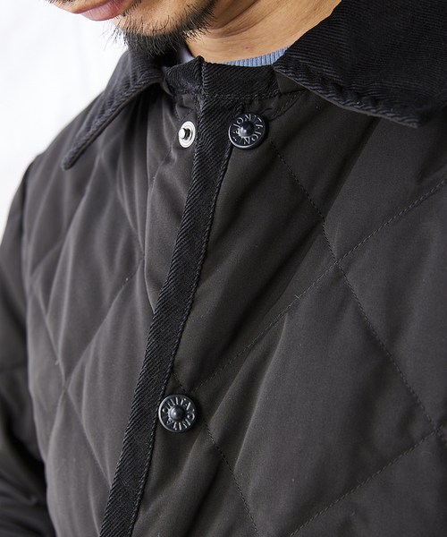 TAION(タイオン)の「【TAION × HOUSE HOLD / タイオン】別注 キルティングバルマカーンコート(ステンカラーコート・メンズ・ブラック/カーキ/ベージュ・2/3/4)」の9枚目の写真