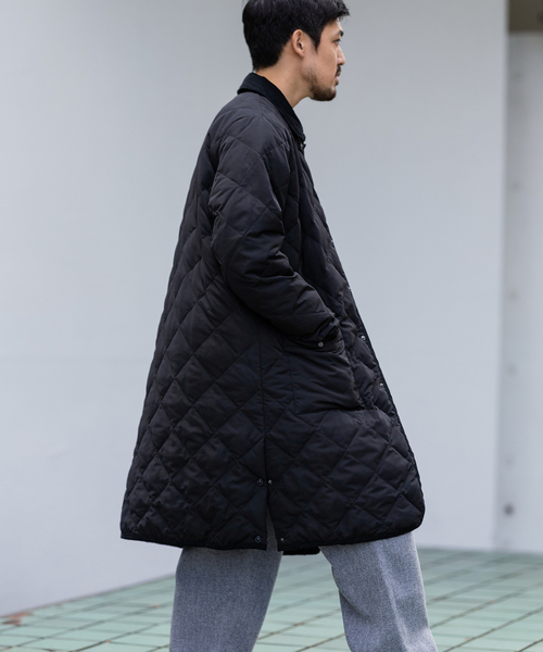 TAION(タイオン)の「【TAION × HOUSE HOLD / タイオン】別注 キルティングバルマカーンコート(ステンカラーコート・メンズ・ブラック/カーキ/ベージュ・2/3/4)」の10枚目の写真