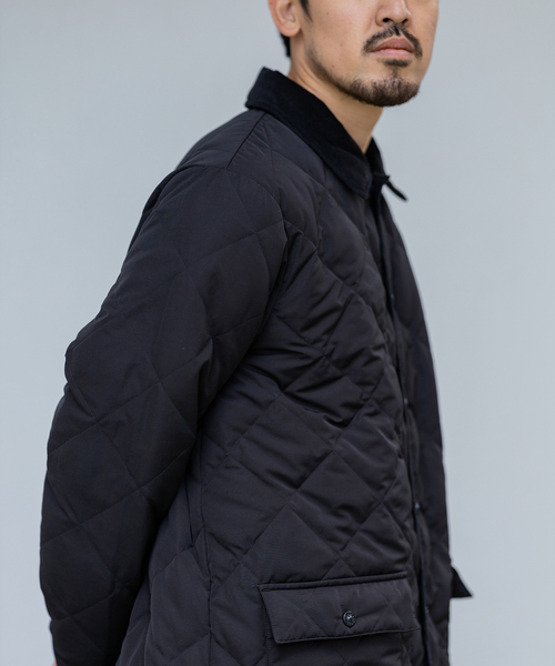 TAION(タイオン)の「【TAION × HOUSE HOLD / タイオン】別注 キルティングバルマカーンコート(ステンカラーコート・メンズ・ブラック/カーキ/ベージュ・2/3/4)」の11枚目の写真