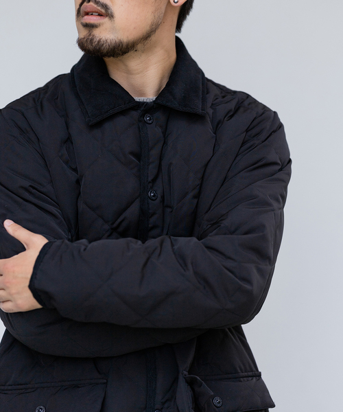 TAION(タイオン)の「【TAION × HOUSE HOLD / タイオン】別注 キルティングバルマカーンコート(ステンカラーコート・メンズ・ブラック/カーキ/ベージュ・2/3/4)」の12枚目の写真