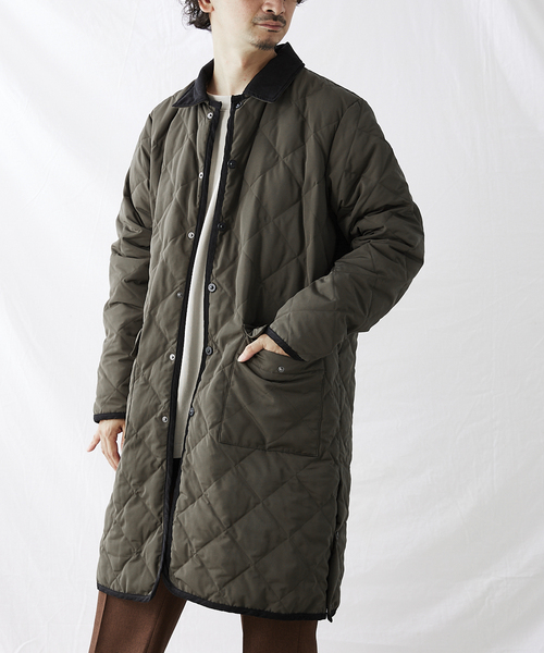 TAION(タイオン)の「【TAION × HOUSE HOLD / タイオン】別注 キルティングバルマカーンコート(ステンカラーコート・メンズ・ブラック/カーキ/ベージュ・2/3/4)」の20枚目の写真