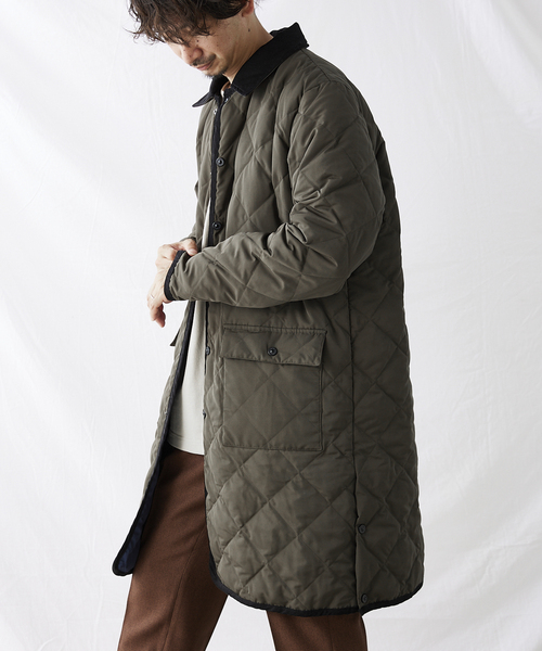 TAION(タイオン)の「【TAION × HOUSE HOLD / タイオン】別注 キルティングバルマカーンコート(ステンカラーコート・メンズ・ブラック/カーキ/ベージュ・2/3/4)」の21枚目の写真