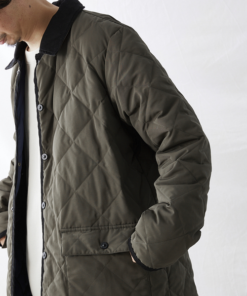 TAION(タイオン)の「【TAION × HOUSE HOLD / タイオン】別注 キルティングバルマカーンコート(ステンカラーコート・メンズ・ブラック/カーキ/ベージュ・2/3/4)」の22枚目の写真