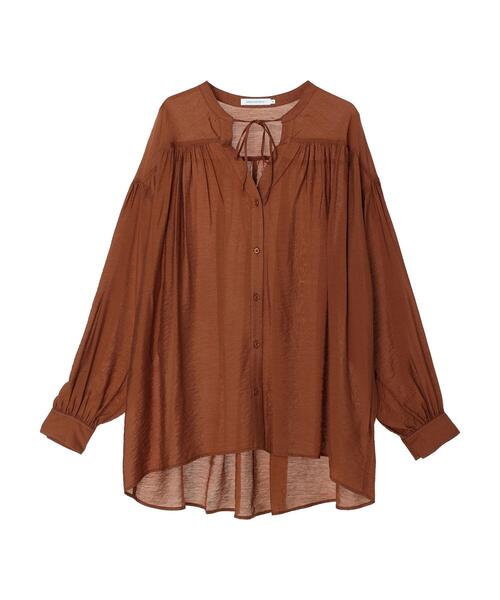 AMERICAN HOLIC(アメリカンホリック)の「ワッシャーギャザーブラウス(シャツ/ブラウス・レディース・キャメル/アイボリー・M/L)」の22枚目の写真