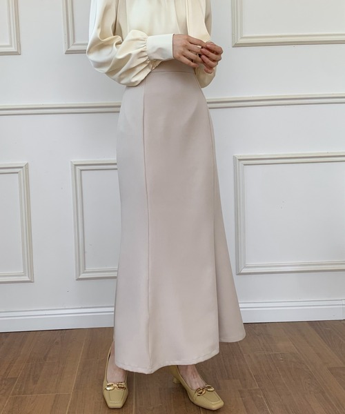 ECLIN（エクラン）の「マーメイドロングスカート（スカート・レディース・ブラック/ダークブラウン/ベージュ・S/M）」の3枚目の写真