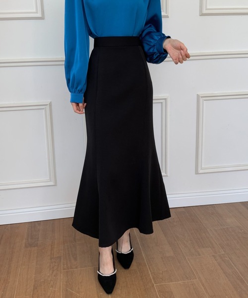 ECLIN（エクラン）の「マーメイドロングスカート（スカート・レディース・ブラック/ダークブラウン/ベージュ・S/M）」の12枚目の写真