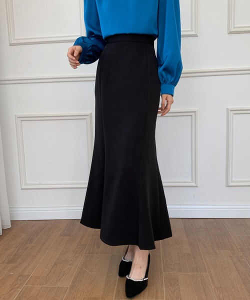 ECLIN（エクラン）の「マーメイドロングスカート（スカート・レディース・ブラック/ダークブラウン/ベージュ・S/M）」の16枚目の写真
