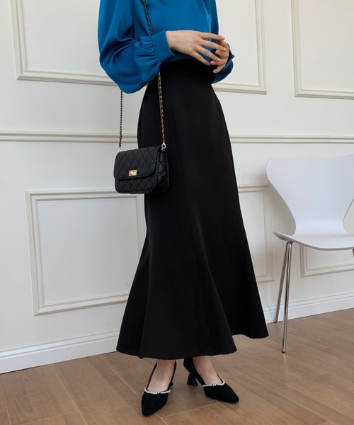 ECLIN（エクラン）の「マーメイドロングスカート（スカート・レディース・ブラック/ダークブラウン/ベージュ・S/M）」の13枚目の写真