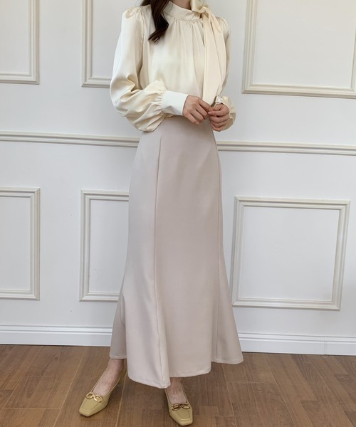 ECLIN（エクラン）の「マーメイドロングスカート（スカート・レディース・ブラック/ダークブラウン/ベージュ・S/M）」の21枚目の写真