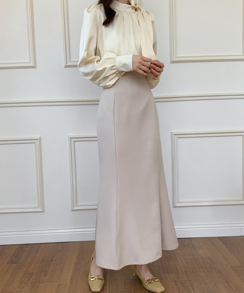 ECLIN（エクラン）の「マーメイドロングスカート（スカート・レディース・ブラック/ダークブラウン/ベージュ・S/M）」の14枚目の写真