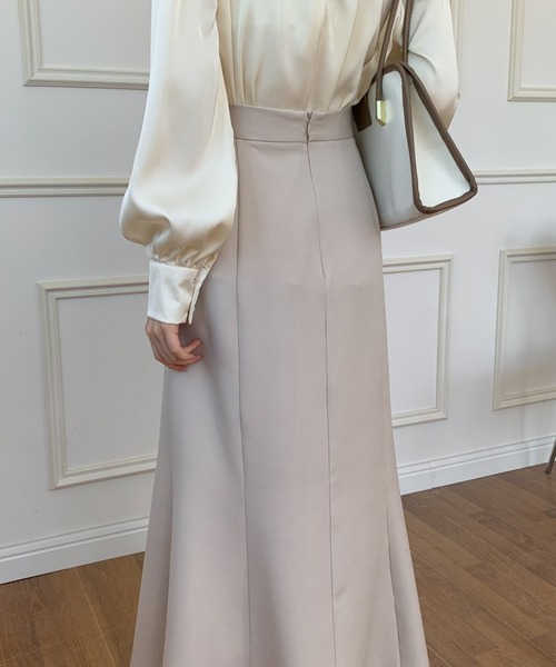 ECLIN（エクラン）の「マーメイドロングスカート（スカート・レディース・ブラック/ダークブラウン/ベージュ・S/M）」の18枚目の写真