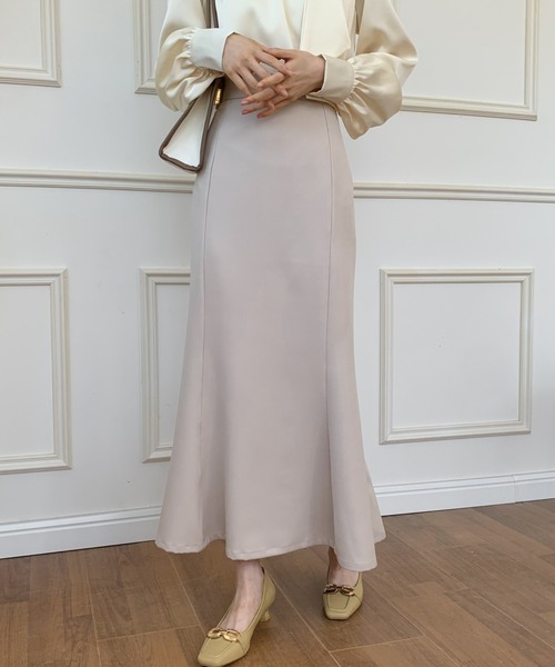 ECLIN（エクラン）の「マーメイドロングスカート（スカート・レディース・ブラック/ダークブラウン/ベージュ・S/M）」の9枚目の写真