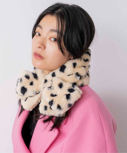 Casselini(キャセリーニ)の「Casselini(キャセリーニ)ミニリボンティペット(マフラー・レディース・ブラック/ブラウン/アイボリー/アニマル・FREE)」の11枚目の写真