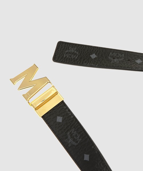 MCM(エムシーエム)の「〈クラウス〉リバーシブル ヴィセトス ベルト 1.75"(ベルト・メンズ・ブラック・ONE SIZE)」の2枚目の写真