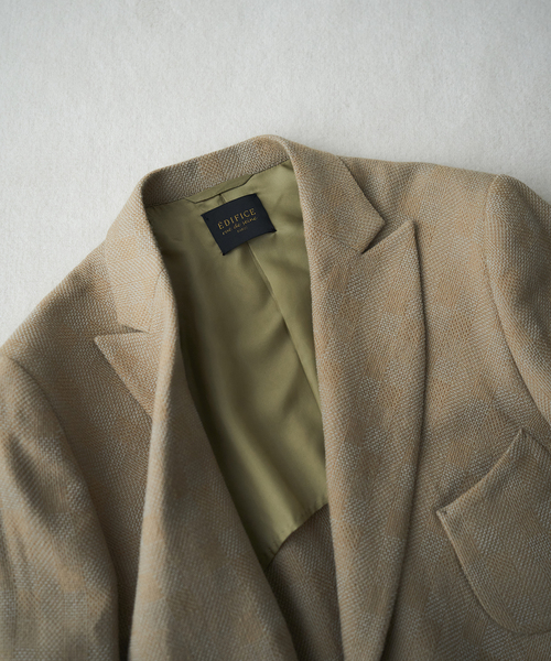 EDIFICE（エディフィス）の「【rue de seine / リュ ドゥ セーヌ】ダブルブレスト ジャケット（テーラードジャケット・メンズ・ネイビー/ベージュ・38/40/36）」の5枚目の写真