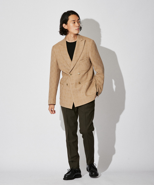 EDIFICE（エディフィス）の「【rue de seine / リュ ドゥ セーヌ】ダブルブレスト ジャケット（テーラードジャケット・メンズ・ネイビー/ベージュ・38/40/36）」の12枚目の写真