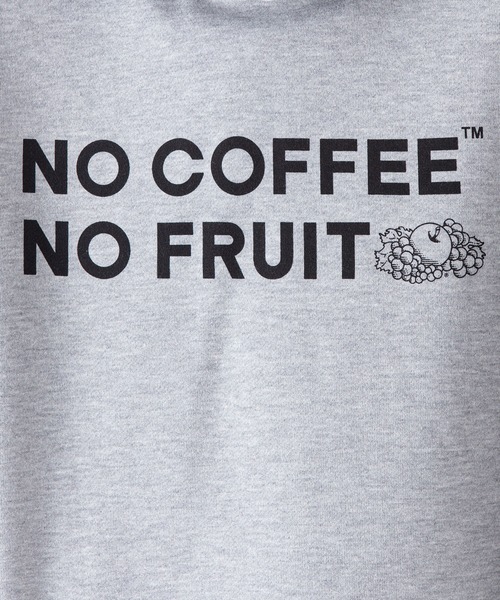 NO COFFEE × FRUIT OF THE LOOM パーカー グレー新品 NO COFFEE パーカー 「FRUIT OF THE LOOM/フルーツオブザルーム