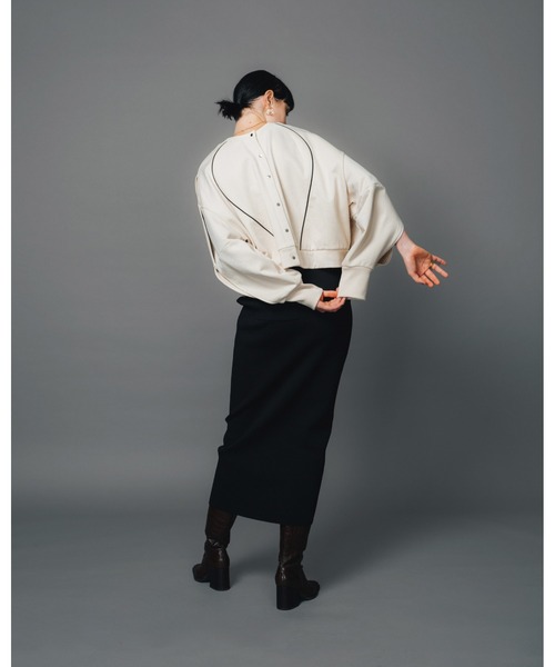 led.tokyo（レッドトウキョウ）の「【led.tokyo】前後2WAYスウェットカーディガン（スウェット・レディース・ブラック/ブルー/アイボリー・FREE）」の12枚目の写真