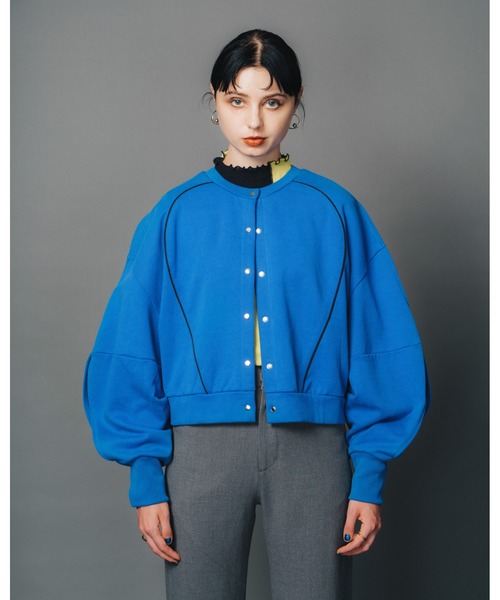 led.tokyo（レッドトウキョウ）の「【led.tokyo】前後2WAYスウェットカーディガン（スウェット・レディース・ブラック/ブルー/アイボリー・FREE）」の17枚目の写真