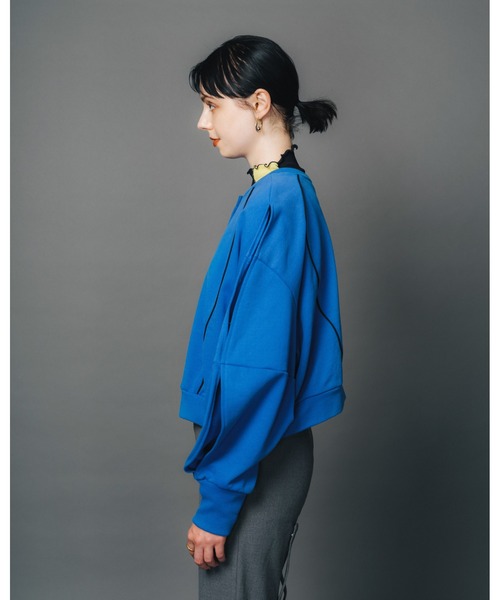 led.tokyo（レッドトウキョウ）の「【led.tokyo】前後2WAYスウェットカーディガン（スウェット・レディース・ブラック/ブルー/アイボリー・FREE）」の18枚目の写真