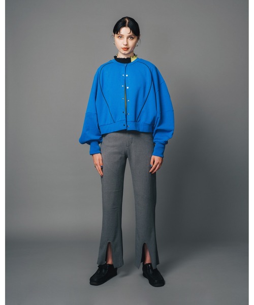 led.tokyo（レッドトウキョウ）の「【led.tokyo】前後2WAYスウェットカーディガン（スウェット・レディース・ブラック/ブルー/アイボリー・FREE）」の20枚目の写真