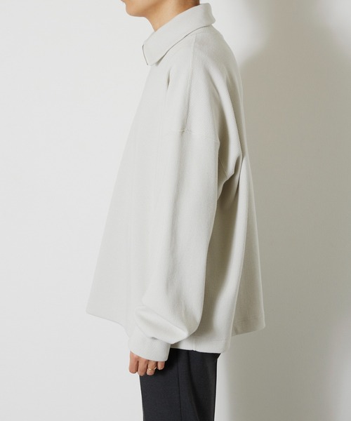 KIIT(キート)の「KIIT キート / HEAVY TEREKO ZIP UP HIGH NECK TOPS ハーフジップアップ ハイネックトップス トレーナー / KIO-T94-002(スウェット・メンズ・ベージュ/杢グレー/ブラック・3/1/2)」の21枚目の写真