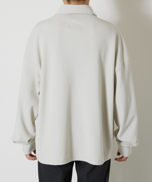 KIIT(キート)の「KIIT キート / HEAVY TEREKO ZIP UP HIGH NECK TOPS ハーフジップアップ ハイネックトップス トレーナー / KIO-T94-002(スウェット・メンズ・ベージュ/杢グレー/ブラック・3/1/2)」の22枚目の写真