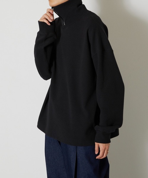 KIIT(キート)の「KIIT キート / HEAVY TEREKO ZIP UP HIGH NECK TOPS ハーフジップアップ ハイネックトップス トレーナー / KIO-T94-002(スウェット・メンズ・ベージュ/杢グレー/ブラック・3/1/2)」の13枚目の写真