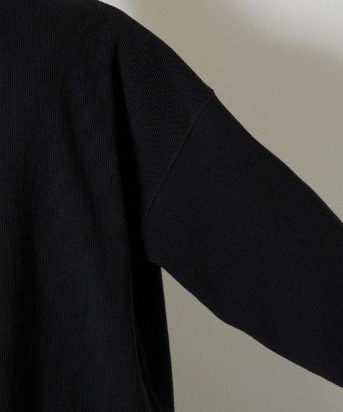 KIIT(キート)の「KIIT キート / HEAVY TEREKO ZIP UP HIGH NECK TOPS ハーフジップアップ ハイネックトップス トレーナー / KIO-T94-002(スウェット・メンズ・ベージュ/杢グレー/ブラック・3/1/2)」の4枚目の写真