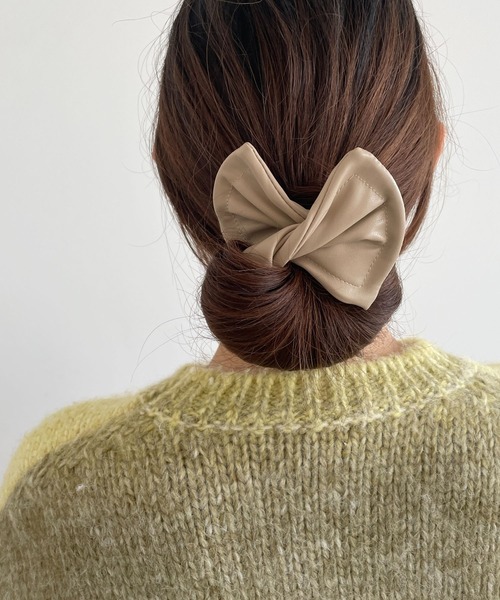 LOWRYS FARM（ローリーズファーム）の「デフトバン　167360（その他ヘアアクセサリー・レディース・アイボリー/ブラウン・FREE）」の2枚目の写真