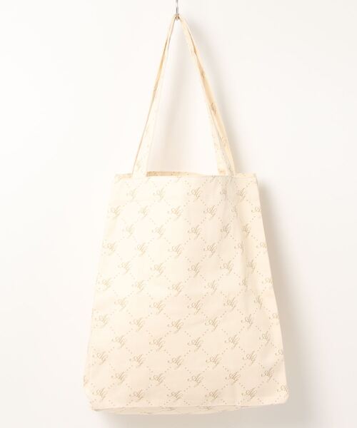 ANDGEEBEE（アンジービー）の「モノグラムトートバッグ（トートバッグ・レディース・グレー/アイボリー・MEDIUM）」の11枚目の写真