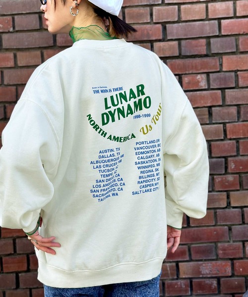 Java(ジャバ)の「《JaVaジャバ コラボ》一目惚れ。古着風ツアーロゴプリント裏起毛ピグメント オーバーサイズ スウェットプルオーバー(スウェット・レディース・オフホワイト/チャコール/グリーン・LARGE/MEDIUM/X-LARGE/XX-LARGE)」の9枚目の写真