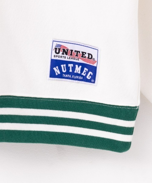 Goodwear(グッドウェア)の「GOOD WEAR x NUTMEG ビッグシルエット Vネック ロゴプリントスウェットプルオーバー(スウェット・メンズ・ブラック/グレー/ホワイト・XL/M/L)」の6枚目の写真