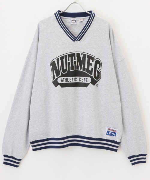Goodwear(グッドウェア)の「GOOD WEAR x NUTMEG ビッグシルエット Vネック ロゴプリントスウェットプルオーバー(スウェット・メンズ・ブラック/グレー/ホワイト・XL/M/L)」の13枚目の写真