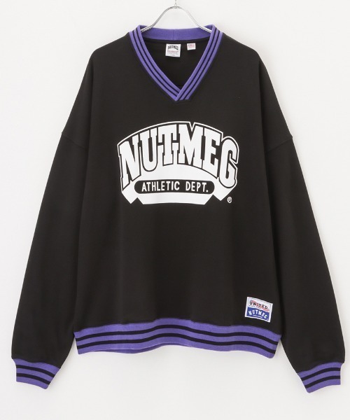 Goodwear(グッドウェア)の「GOOD WEAR x NUTMEG ビッグシルエット Vネック ロゴプリントスウェットプルオーバー(スウェット・メンズ・ブラック/グレー/ホワイト・XL/M/L)」の11枚目の写真